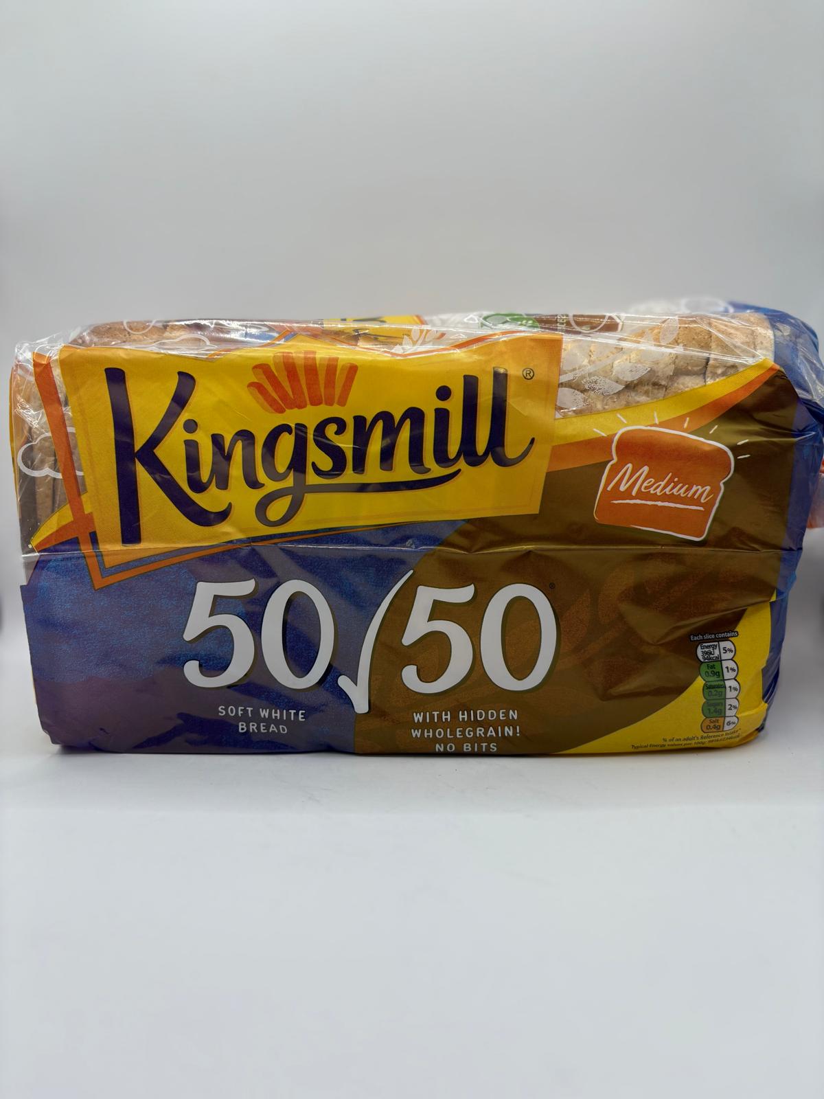 Kingsmill 50/50 Medium Slice 800g £1.95