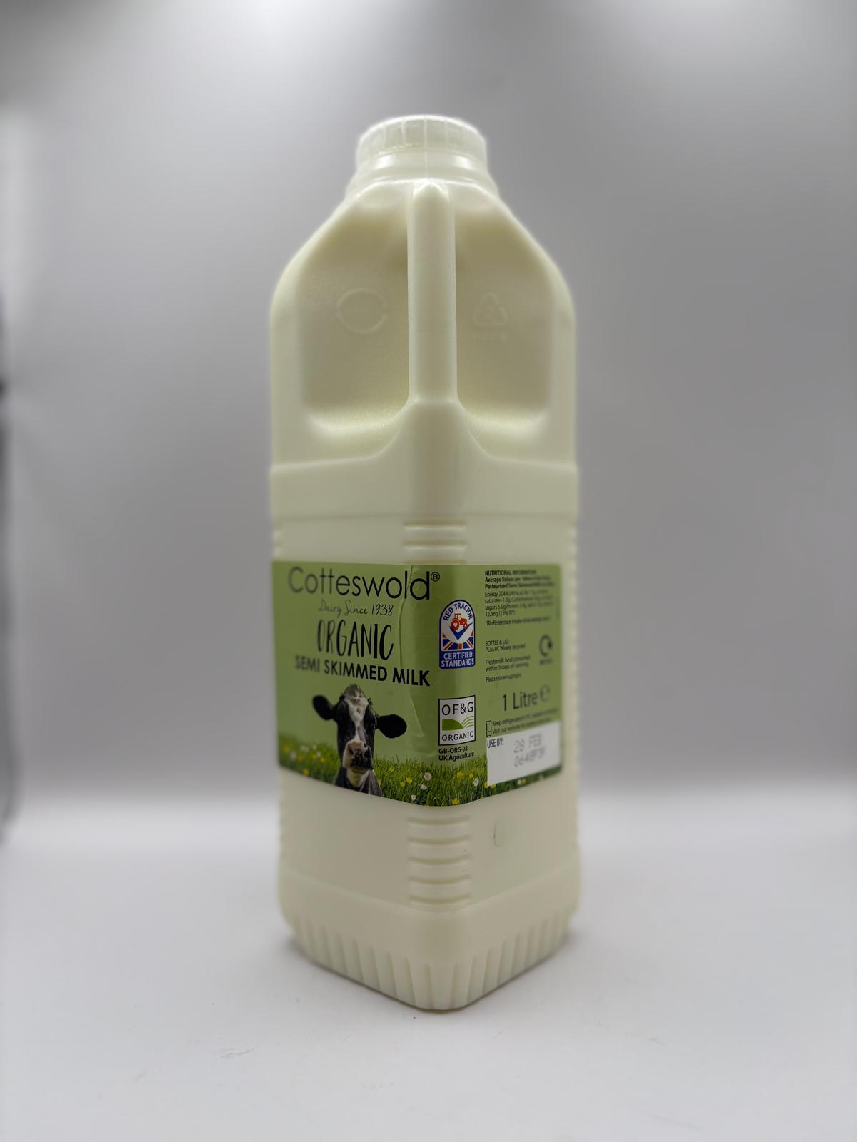 Organic Semi Skimmed 1ltr Poly £1.90